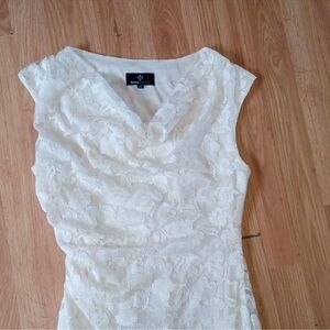 Elegant Cream Midi Dress